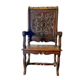 Antique Chair, Heavily Carved, French Renaissance Revival, 19th C., Circa 1870! - Old Europe Antique Home Furnishings