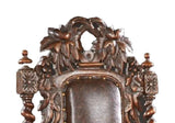 Antique Armchair, French, Louis XIII Style, Carved Oak, Upholstered, 1800s!! - Old Europe Antique Home Furnishings