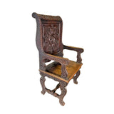 Antique Chair, Heavily Carved, French Renaissance Revival, 19th C., Circa 1870! - Old Europe Antique Home Furnishings