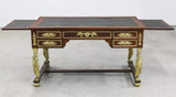 Antique Bureau, French Empire, Bronze MTD, Leather Slides, Mahogany, 1800's! - Old Europe Antique Home Furnishings