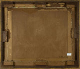 Antique Oil Painting, "Outdoor Scene", with Figures,  W. Bromley (UK) , 1800s!! - Old Europe Antique Home Furnishings
