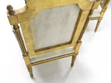 Antique Parlor Set, French, Set of 3 , Chairs and Settee, Gilt, Off White, 1800s!! - Old Europe Antique Home Furnishings