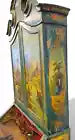 Antique Secretary Desk, Painted, Venetian, Sculptured Center and Crown, 1800's!! - Old Europe Antique Home Furnishings