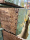 Antique Secretary Desk, Painted, Venetian, Sculptured Center and Crown, 1800's!! - Old Europe Antique Home Furnishings