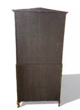 Antique Secretary Desk, Painted, Venetian, Sculptured Center and Crown, 1800's!! - Old Europe Antique Home Furnishings