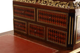 Bureau Plat, Cartonnier, Writing Desk, Louis XVI Style, Ormolu, Late 1900's! - Old Europe Antique Home Furnishings