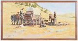Painting, Oil on Canvas, Artist-Harvey William Johnson, Signed, Montana, 1972! - Old Europe Antique Home Furnishings