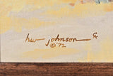 Painting, Oil on Canvas, Artist-Harvey William Johnson, Signed, Montana, 1972! - Old Europe Antique Home Furnishings