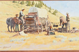 Painting, Oil on Canvas, Artist-Harvey William Johnson, Signed, Montana, 1972! - Old Europe Antique Home Furnishings