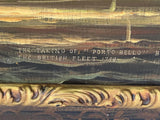 Painting, Oil on Panel, Framed, "The Taking Of Porto Bello", Home Decor!! - Old Europe Antique Home Furnishings