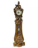 Clock, Vintage, European, Hand Carved, Walnut Grandfather Clock, 20th C.! - Old Europe Antique Home Furnishings