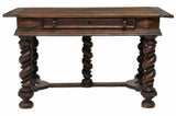 Antique Desk, French Louis XIII Style Oak Writing Table, 19th C., 1800's! - Old Europe Antique Home Furnishings