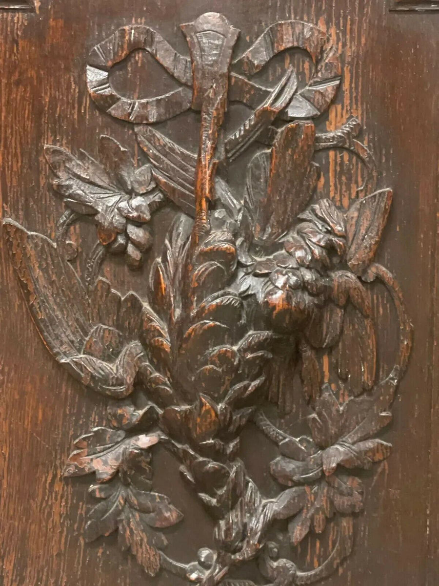 Antique Hunt Sideboard German Highly Carved Black Forest Style