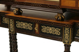 Vargueno Cabinets, Spanish Renaissance Style, On Stands, Set of Two, Inlaid!! - Old Europe Antique Home Furnishings