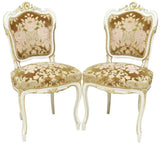 Antique French Parlor Set Louis XV Style Parcel Gilt, Seven Piece,  Early 1900s! - Old Europe Antique Home Furnishings