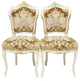Antique French Parlor Set Louis XV Style Parcel Gilt, Seven Piece,  Early 1900s! - Old Europe Antique Home Furnishings