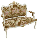 Antique French Parlor Set Louis XV Style Parcel Gilt, Seven Piece,  Early 1900s! - Old Europe Antique Home Furnishings