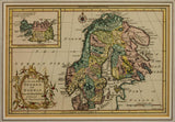 Antique Map, Sweden and Norway, 18th C. ( 1700s ) 1765, Collector's Item, Rare! - Old Europe Antique Home Furnishings