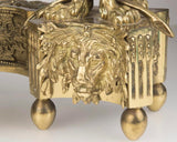 Classy Pair Of Louis XVI-Style Fireplace Chenets circa 1900 - Old Europe Antique Home Furnishings