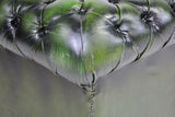 Sofa, Chesterfield, Green, Leather, Button Tufted, British, Gorgeous Seating!! - Old Europe Antique Home Furnishings