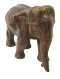 Antique Figure, Wood Elephant, Unique Carving, Great for a Man Cave, 23.5 Ins! - Old Europe Antique Home Furnishings