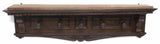 Antique Hat Rack,Wall, Renaissance Revival Style Carved Wood, 5 Pegs, 1800's!! - Old Europe Antique Home Furnishings