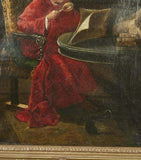 Antique Portrait of a Cardinal, Attr. Jehan Georges Vibert Oil on Canvas, 19th Century, Handsome!!! - Old Europe Antique Home Furnishings