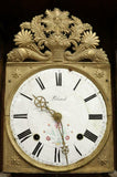Antique Clock, Grandfather, Longcase, French Morbier Walnut, Piliard, 1800's!! - Old Europe Antique Home Furnishings