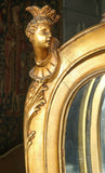 Antique Display Vitrine, Voluptuous Vernis Martin With Carved Ladies, 1900's!! - Old Europe Antique Home Furnishings