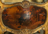 Antique Display Vitrine, Voluptuous Vernis Martin With Carved Ladies, 1900's!! - Old Europe Antique Home Furnishings