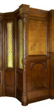 Antique Bay Window Niche, English Paneled Bay Window Niche, 1800's, Stunning! - Old Europe Antique Home Furnishings