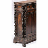 Antique Cabinet / Desk, A Northern Italian Walnut Bambocci, 1800's, Gorgeous!! - Old Europe Antique Home Furnishings