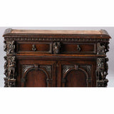 Antique Cabinet / Desk, A Northern Italian Walnut Bambocci, 1800's, Gorgeous!! - Old Europe Antique Home Furnishings