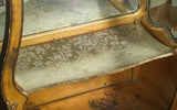 Antique Display Vitrine, Voluptuous Vernis Martin With Carved Ladies, 1900's!! - Old Europe Antique Home Furnishings