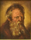 HANDSOME FRAMED OIL ON PANEL PORTRAIT OF AN ELDERLY MAN! - Old Europe Antique Home Furnishings