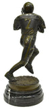 HANDSOME JIM DAVIDSON BRONZE SCULPTURE FOOTBALL PLAYER, Vintage!! - Old Europe Antique Home Furnishings