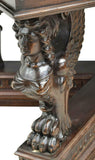 Table, Italian Renaissance Revival Carved Walnut, Early 1900s, Handsome Vintage! - Old Europe Antique Home Furnishings