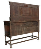 Sideboard, Jacobean Style, Carved Wood, English, Oak Barley Twist, Early 1900's! - Old Europe Antique Home Furnishings
