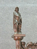 Throne Chair, Carved Figural, Lion Details, Renaissance Style, Vintage / Antique - Old Europe Antique Home Furnishings