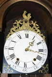 Antique Grandfather Clock, Standing French Walnut, Long Case, 1800s, Gorgeous! - Old Europe Antique Home Furnishings