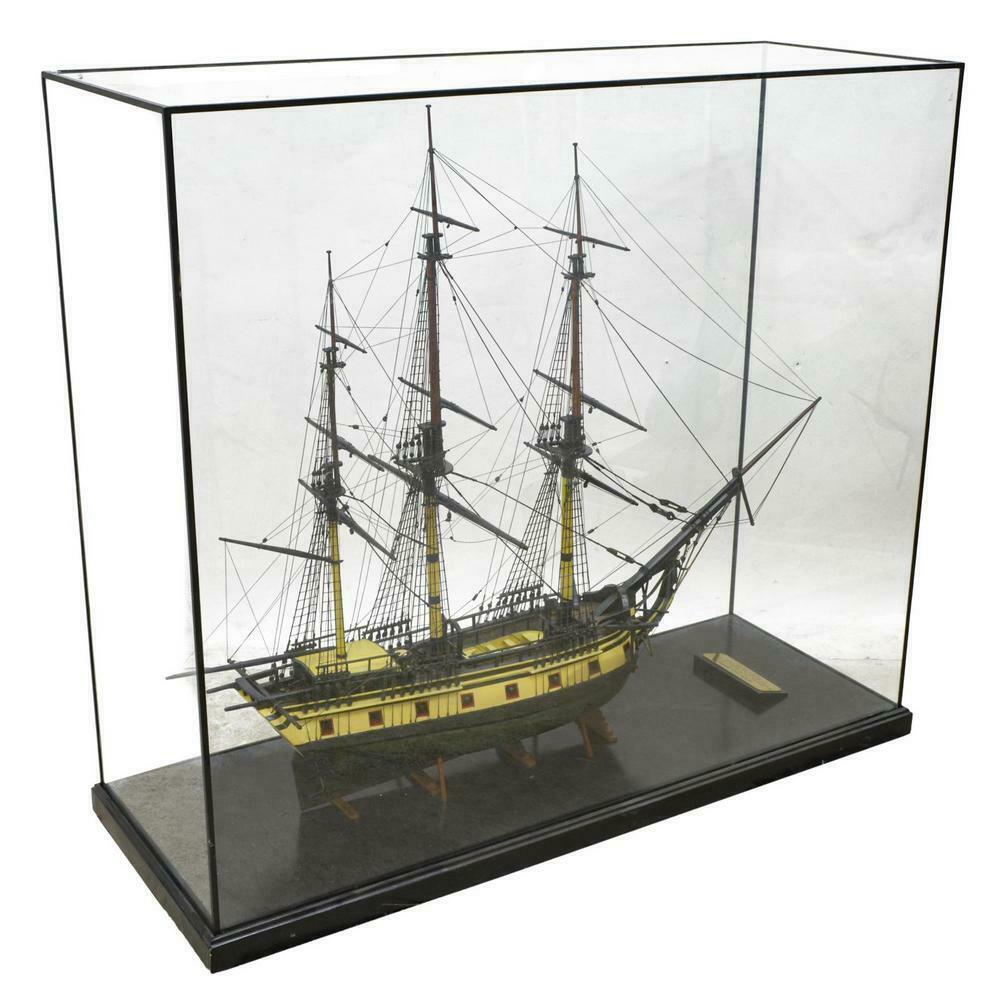 Ship Model, Large Glass Case, 'The Ann & Hope', Awesome Home Decor!!