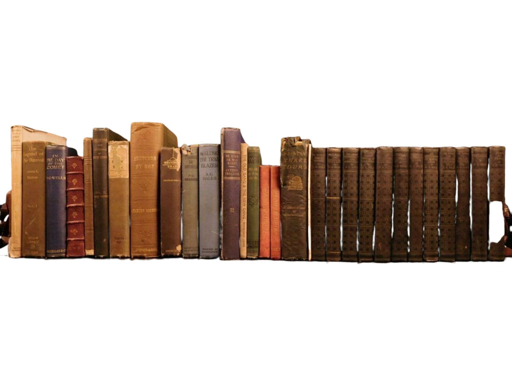 Antique 1800s Fine Book Collection Huge Lot, 30 Books,Wells,Charles Dickens et al!!