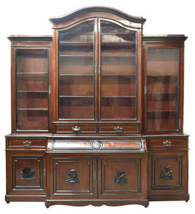 Antique Bookcase, Spanish Secretary, Monumental 113"H, 108"W, (1800s) Amazing!!