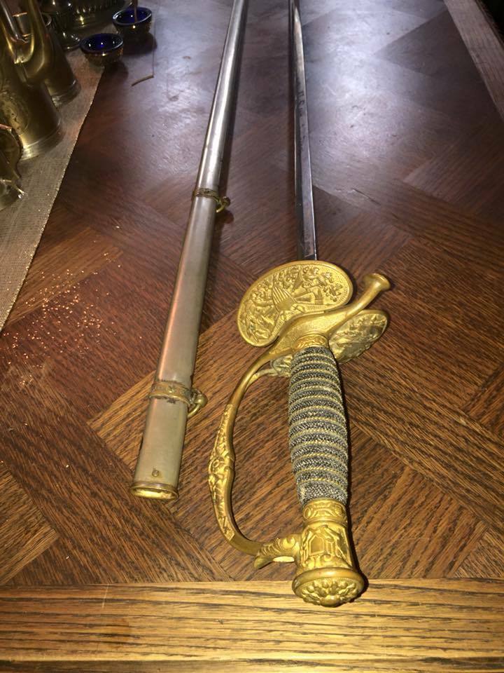 Antique Sword, Civil War Model, 1800s, Staff & Field Officer's, Awesome Decor for a Man Cave!