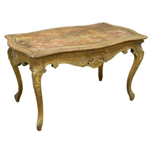 Table, Giltwood, Gold French Louis XV Style, 19th / 20th C. Gorgeous Vintage PIece!!