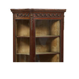 Vitrine, Louis XV Vernis Martin Style, Carved Walnut, Ormolu Mounted, Marble Top - Old Europe Antique Home Furnishings