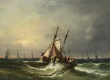 Painting, Oil, Canvas, Framed, Pair,(2) "Ships On Stormy Seas", Gorgeous! - Old Europe Antique Home Furnishings