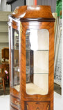 Cabinet / Vitrine, French Style, 3 Drawer, Display. Medium Wood Tone! - Old Europe Antique Home Furnishings