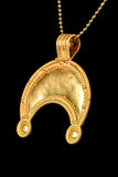 ROMAN GOLD LUNAR PENDANT - Old Europe Antique Home Furnishings