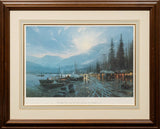 Lithograph, Thomas Kinkade “Dawson:The Yukon River” Signed Ltd Ed 205/750 Frame - Old Europe Antique Home Furnishings